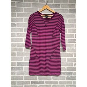 Marc by Marc Jacobs Womens Fleece striped sweatshirt dress Size‎ XSmall